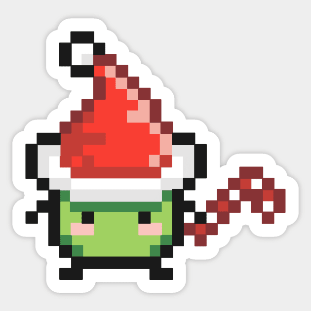 Green Christmas Junimo Sticker by TASCHE